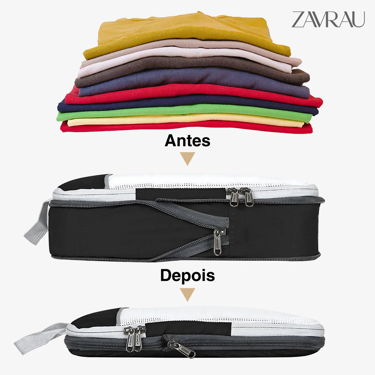 CompactBag - Kit de Organizadores de Compressão