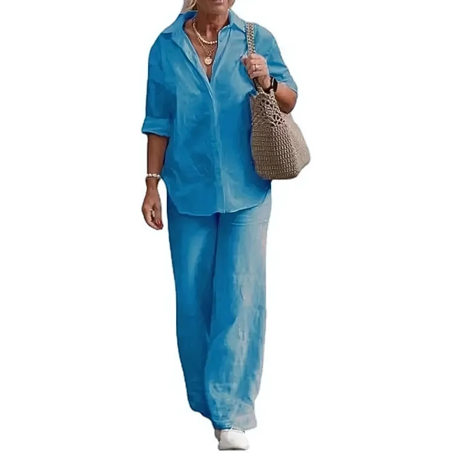Conjunto de Camisa e Calça de Linho Lunara