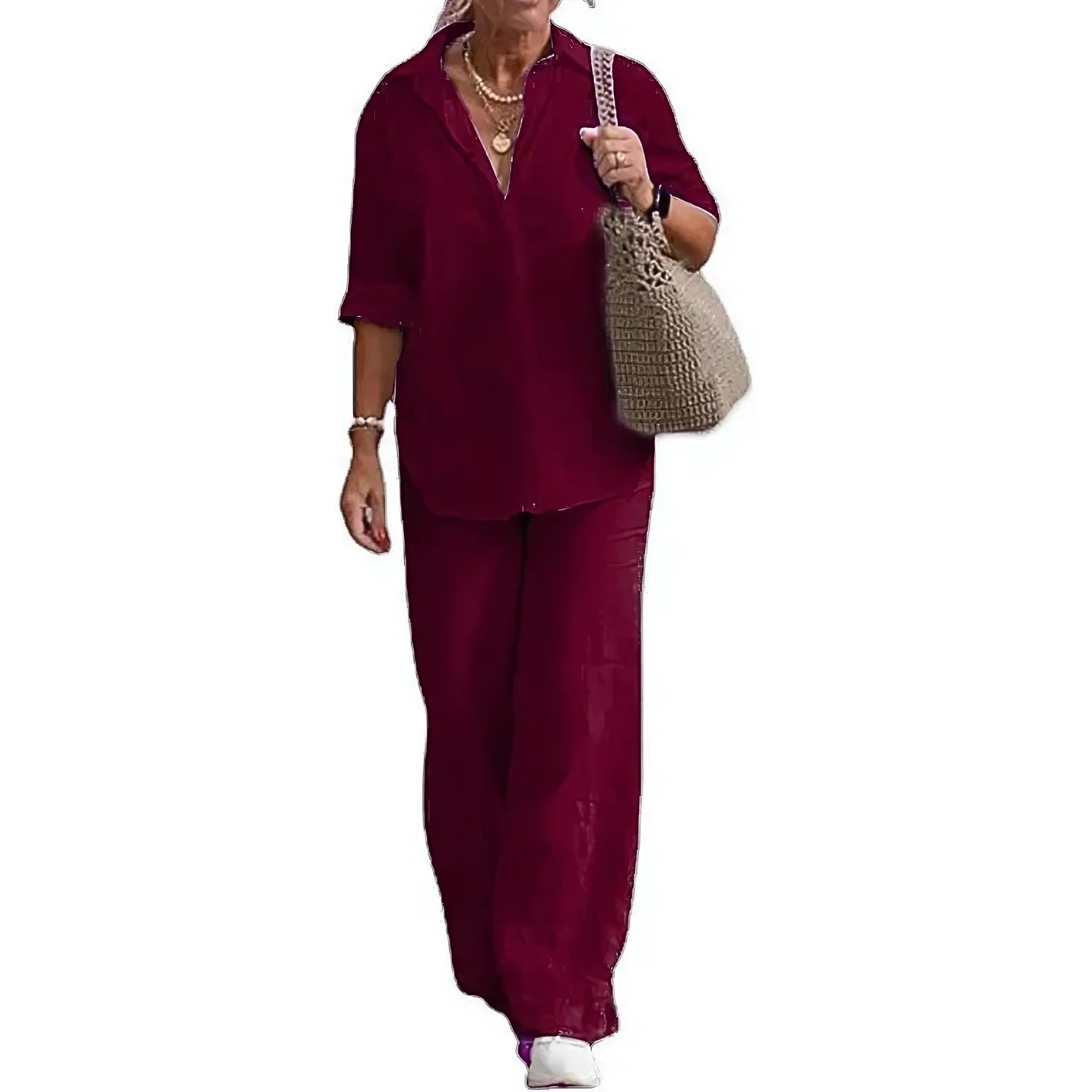 Conjunto de Camisa e Calça de Linho Lunara