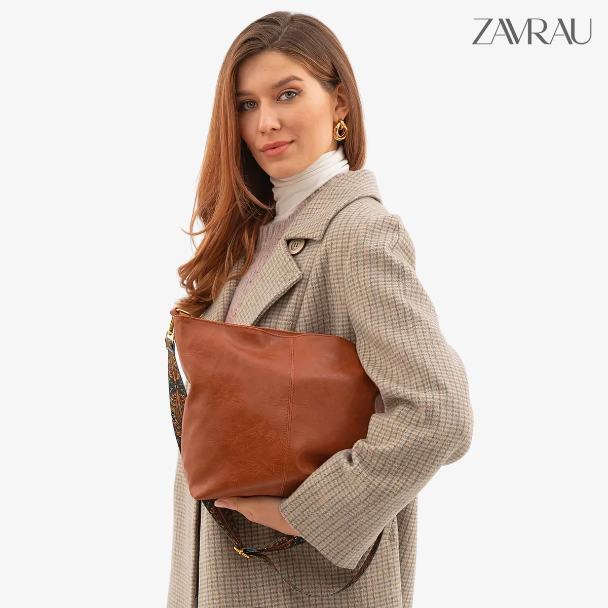 Bolsa de Ombro Feminina em Couro - Vivaz