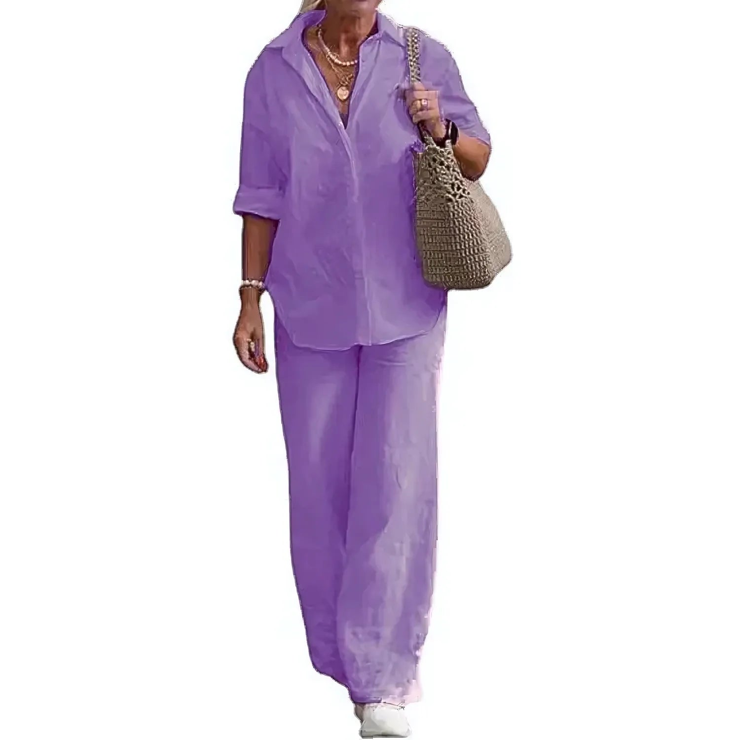 Conjunto de Camisa e Calça de Linho Lunara