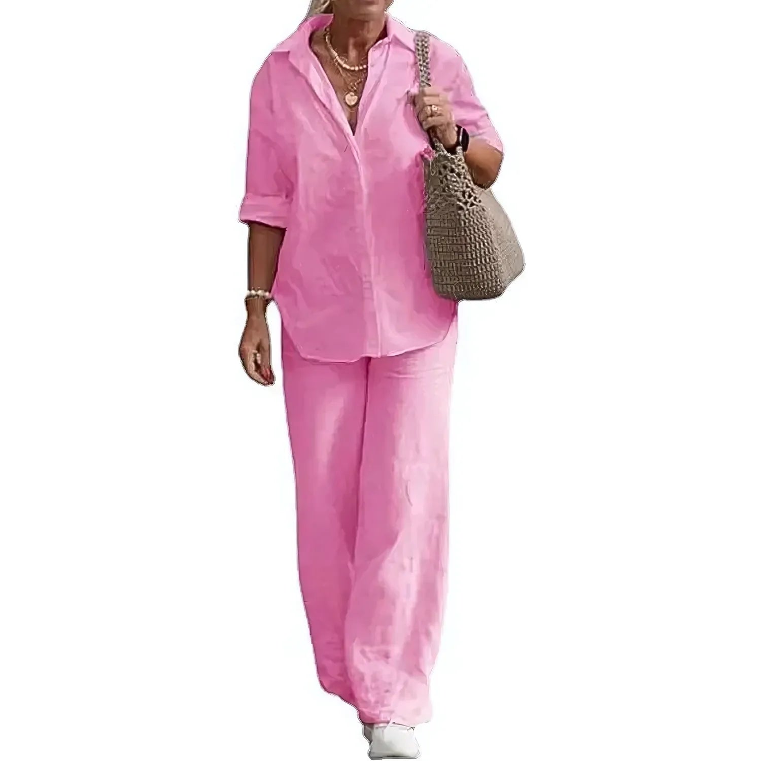 Conjunto de Camisa e Calça de Linho Lunara