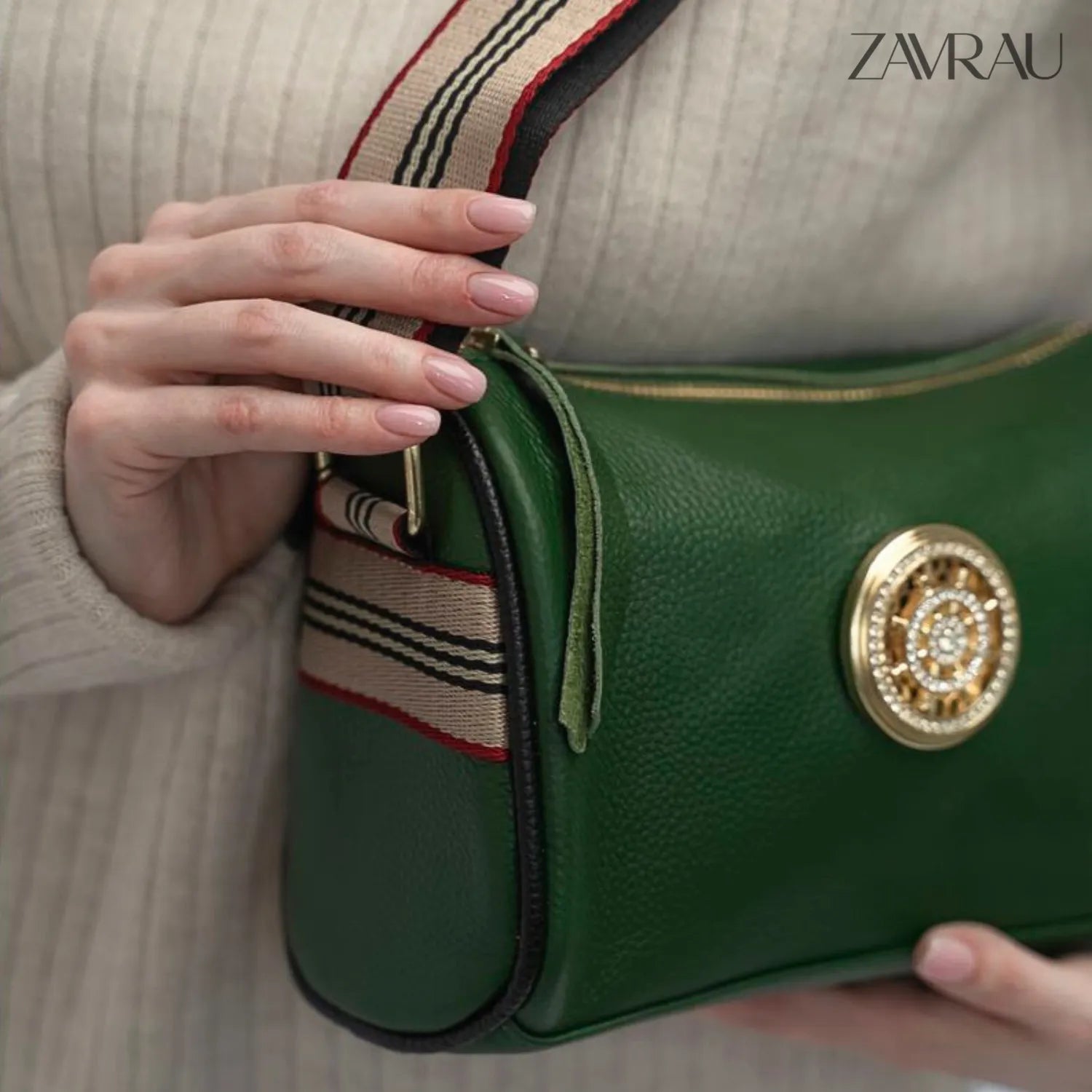 Bolsa Transversal Feminina em Couro - Barcelona