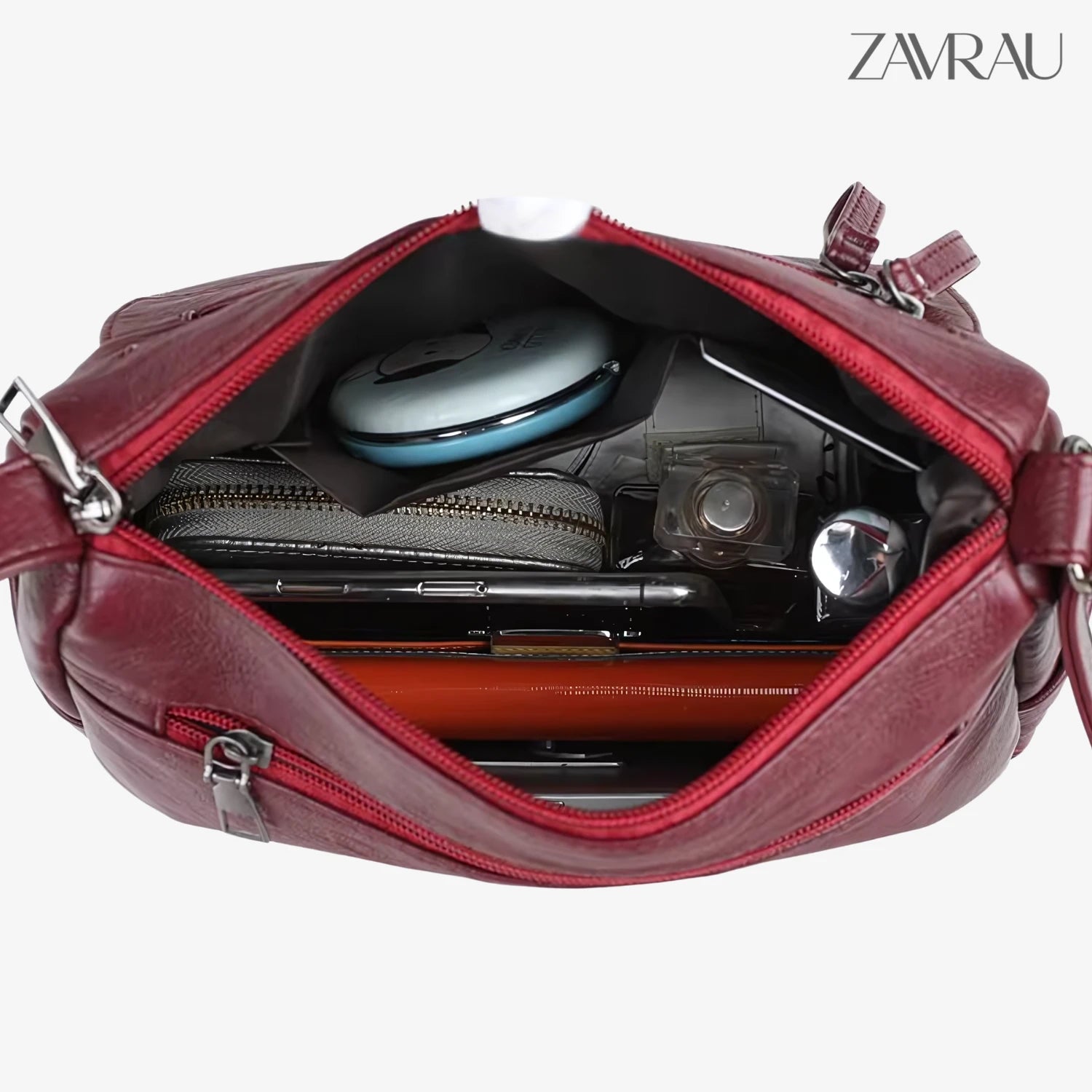 Bolsa Transversal Feminina em Couro - Grace