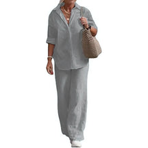Conjunto de Camisa e Calça de Linho Lunara