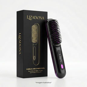 Escova Alisadora de Cabelo sem Fio - Lizadona