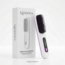 Escova Alisadora de Cabelo sem Fio - Lizadona