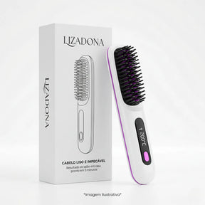 Escova Alisadora de Cabelo sem Fio - Lizadona