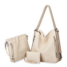 Kit Bolsa de Couro Soft Viena