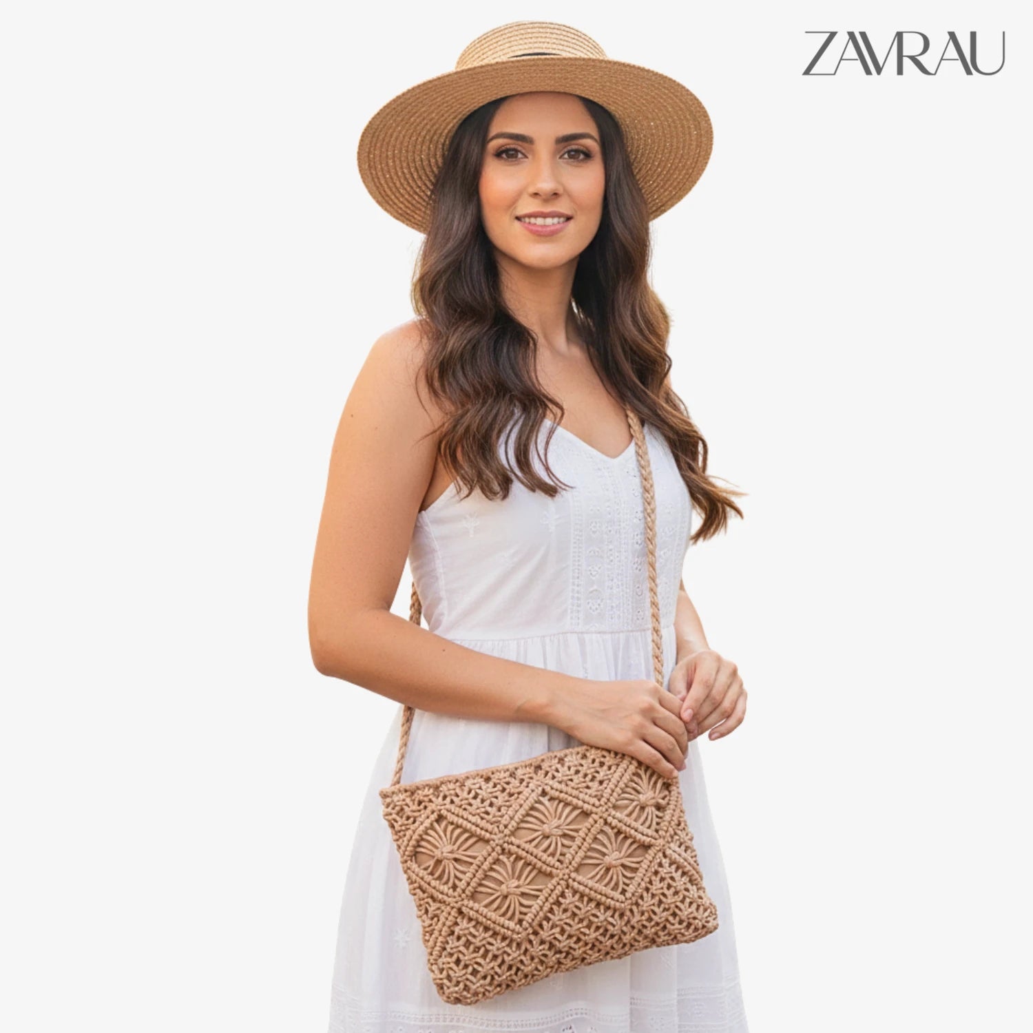 Bolsa Transversal de Crochê - Aurora