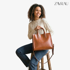 Bolsa Tote Feminina em Couro - Bela