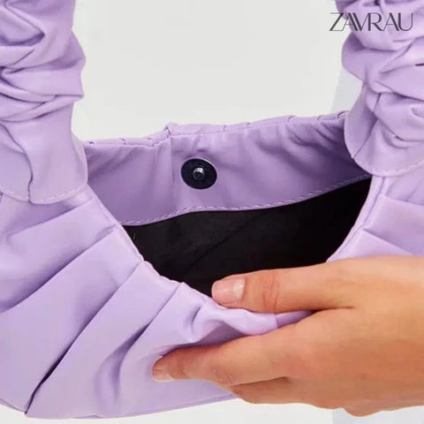 Bolsa Franzida Nuvem - detalhes do material