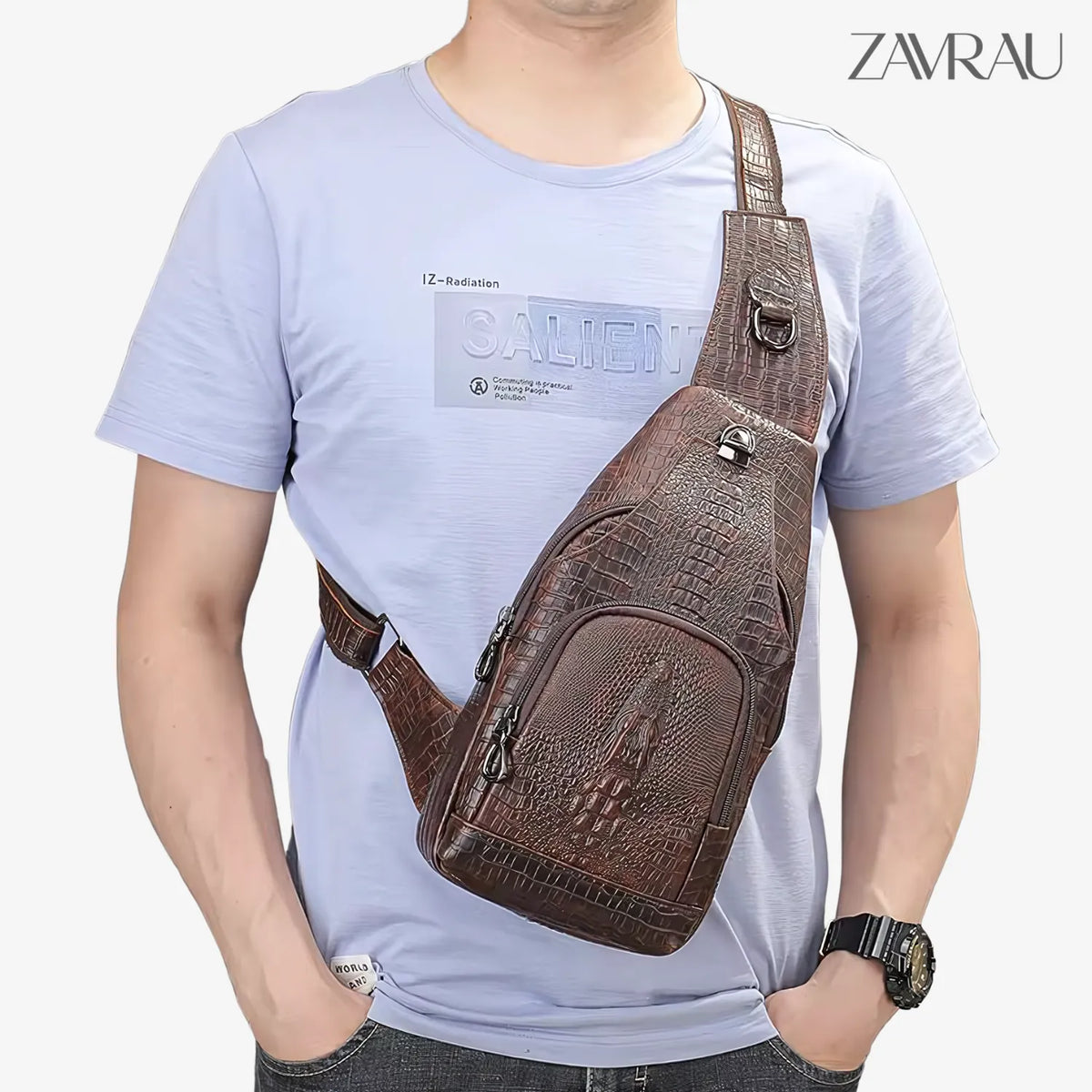 Bolsa Masculina - Crocodile