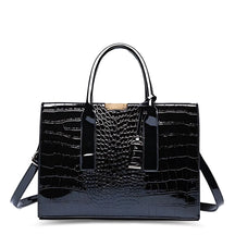 Bolsa Textura Croco - Verniz Berlim