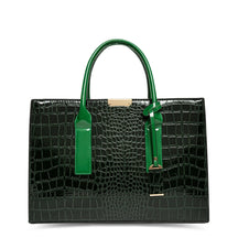 Bolsa Textura Croco - Verniz Berlim