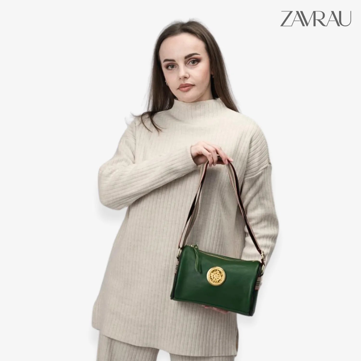 Bolsa Transversal Feminina em Couro - Barcelona