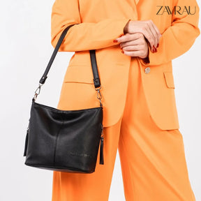 Bolsa Transversal Feminina em Couro - Paris