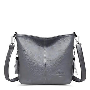 Bolsa Transversal Feminina em Couro - Paris