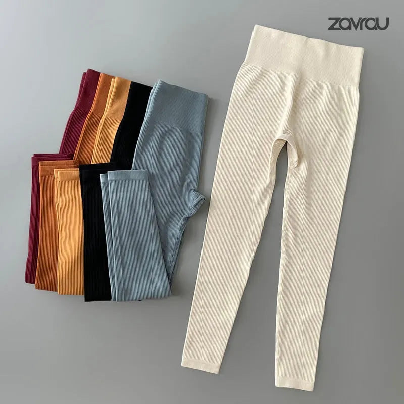 Calça Legging Canelada Feminina - ZAVRAU